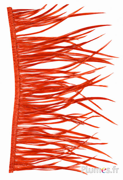Gans Guirlande - Länge der Federn 13-19 cm - blutorange